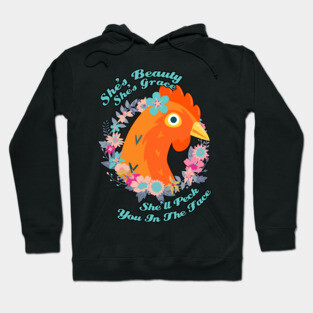 She's Beauty Chicken Shirt Hoodie