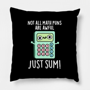 Not All Math Puns Are Awful Just Sum Cute Pun Pillow