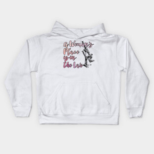 A Woman's Place is in the Lab Kids Hoodie