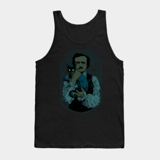Poe and the Black Cat Tank Top