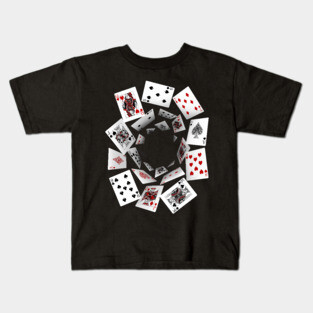 Falling Cards Kids T-Shirt