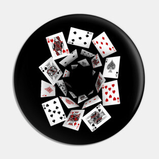 Falling Cards Pin