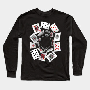 Falling Cards Long Sleeve T-Shirt