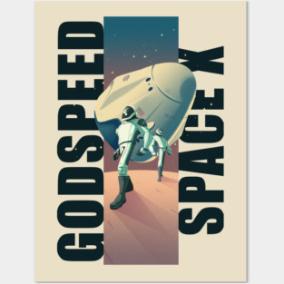 spaceX Posters and Art
