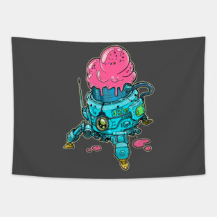 Ice cream mecha Tapestry