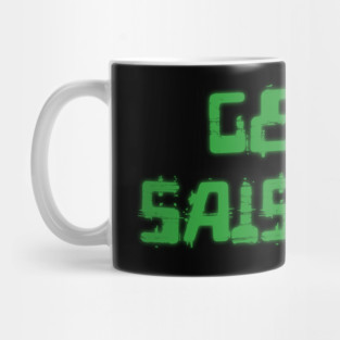 Generation X identity: Gen X sais quoi (computer green grunge letters) Mug