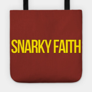 Snarky Faith Logo Tee Tote