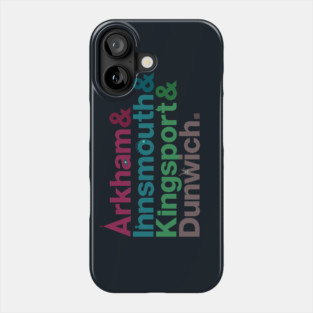 Lovecraft Locations - vibrant madness Phone Case