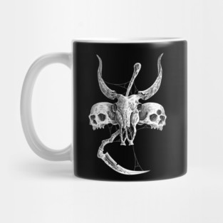 skull goat Mug