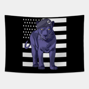 Black Panther Party Logo Tapestry