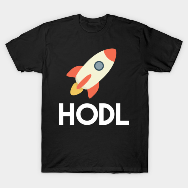 Funny Cryptocurrency - Hodl to the moon! T-Shirt by Fight4Rights