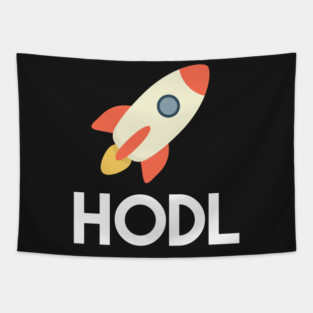 Funny Cryptocurrency - Hodl to the moon! Tapestry