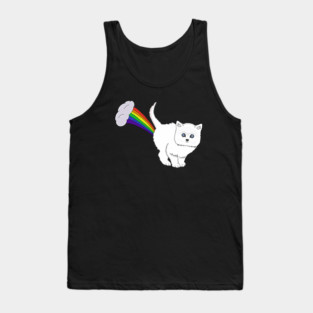 Cat Fart Rainbow Tank Top