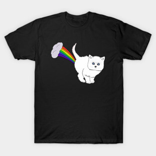 Cat Fart Rainbow T-Shirt