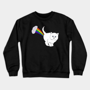Cat Fart Rainbow Crewneck Sweatshirt