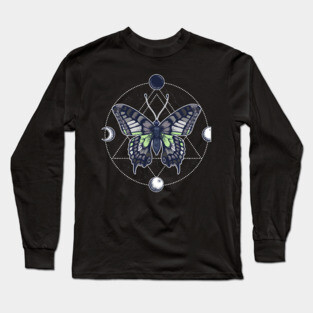 Agender Butterfly Long Sleeve T-Shirt