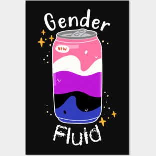 Genderfluid Drink Posters and Art