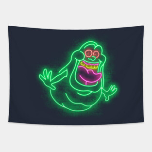 Neon ghost Tapestry