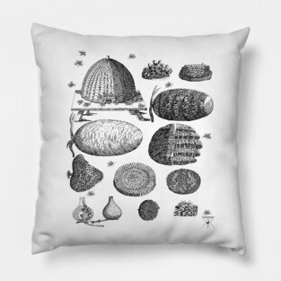 Beekeeping Honey Bee Hive and Nest Pillow