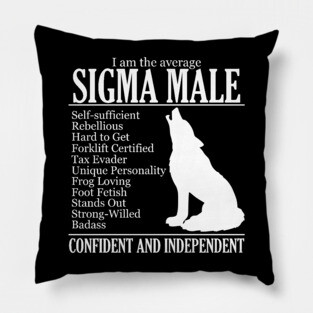 Average Sigma Male Pillow