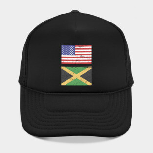 United States Flag & Jamaica Flag Hat