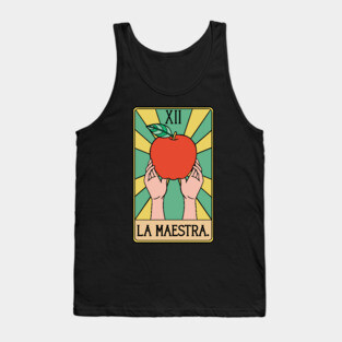 Spanish Teacher La Maestra Tarot Card Tank Top
