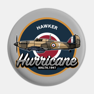 Hawker Hurricane Malta Pin