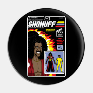 Shonuff Action Figure Pin