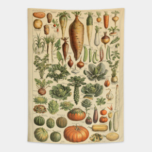 Vegetable Chart Tapestry