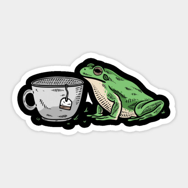None Of My Business Frog Sticker by dumbshirts