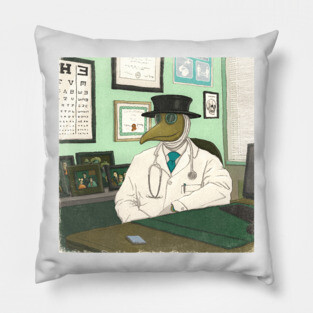 21st century plague doctor Pillow