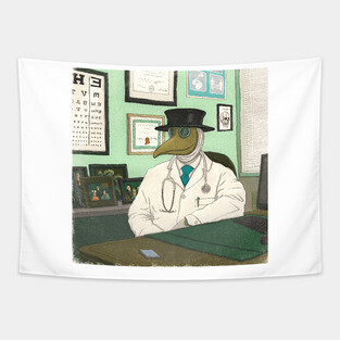 21st century plague doctor Tapestry