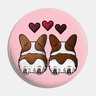 Corgi Love Pin