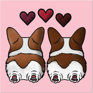 Corgi Love Posters and Art