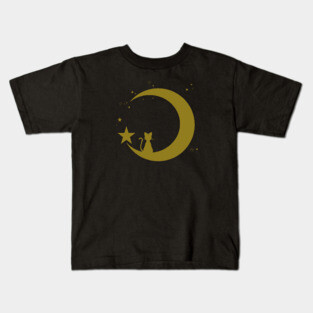 Luna Moon Silhouette Kids T-Shirt