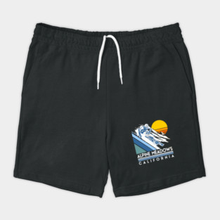Alpine Meadows California Retro Ski Shorts