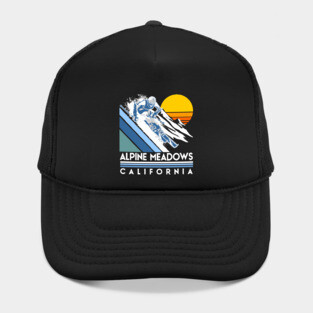 Alpine Meadows California Retro Ski Hat
