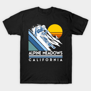 Alpine Meadows California Retro Ski T-Shirt