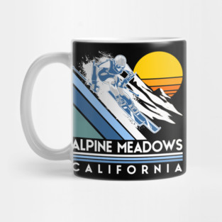 Alpine Meadows California Retro Ski Mug