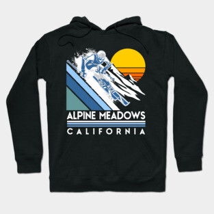 Alpine Meadows California Retro Ski Hoodie
