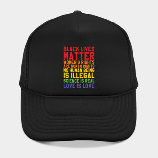 Black Lives Love Is Love Hat