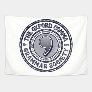 The Oxford Comma Grammar Society Tapestry