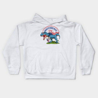 amerisaurus independence scnd Kids Hoodie