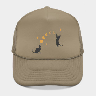 Cat and Moon #1 Hat
