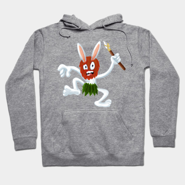 TRIBAL RABBIT Hoodie by droidmonkey