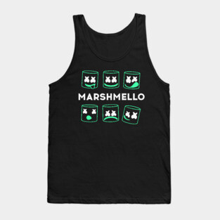 Marshmello smile Tank Top
