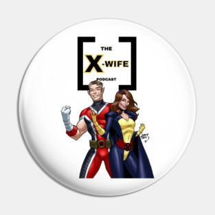 The X-Wife Podcast Art of Lucas Design Pin
