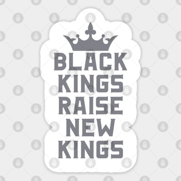 Black Kings Raise New Kings | African American | Afrocentric Sticker by UrbanLifeApparel