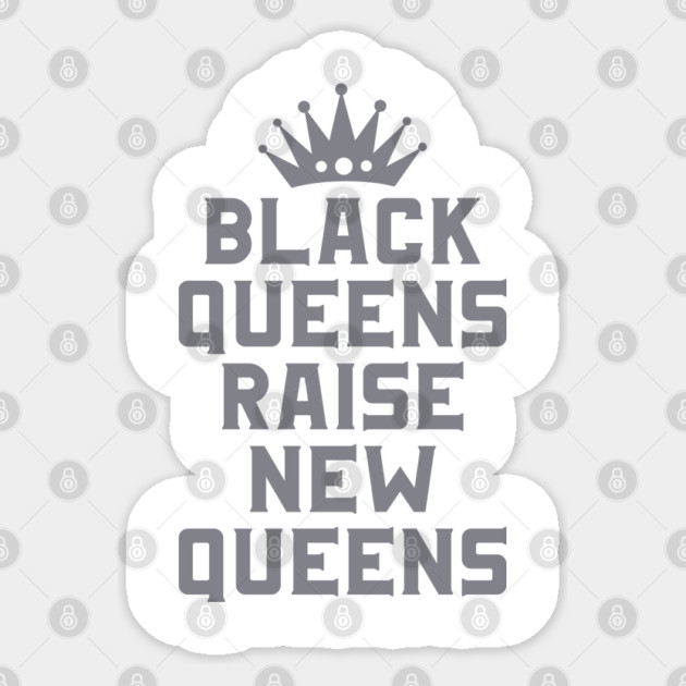 Black Queens Raise New Queens | African American | Afrocentric Sticker by UrbanLifeApparel