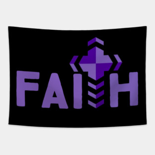 Faith Christian Jesus Cross Tapestry